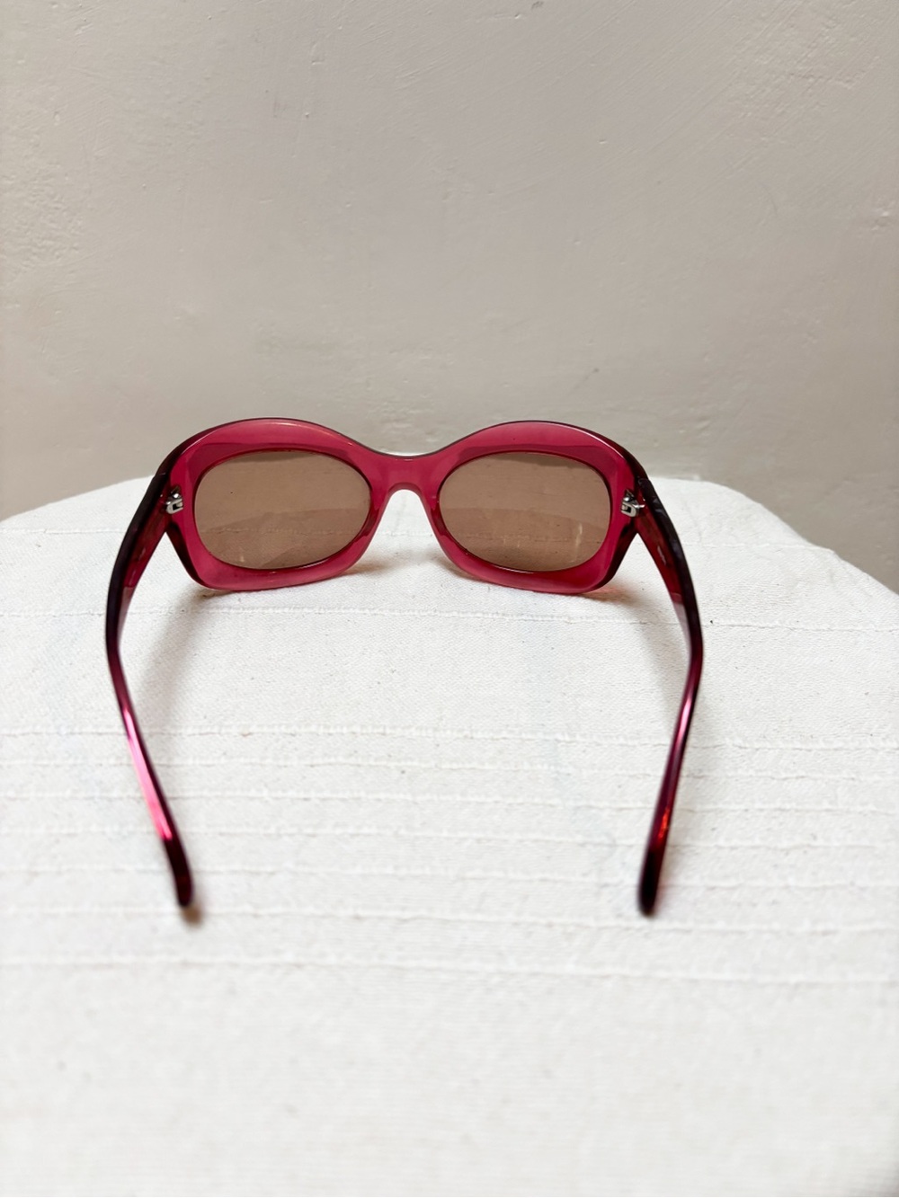 Miu Miu SMU06C Red Oversized Sunglasses Vintage Gradient Women Y2K Made In Italy - Picture 4 of 10
